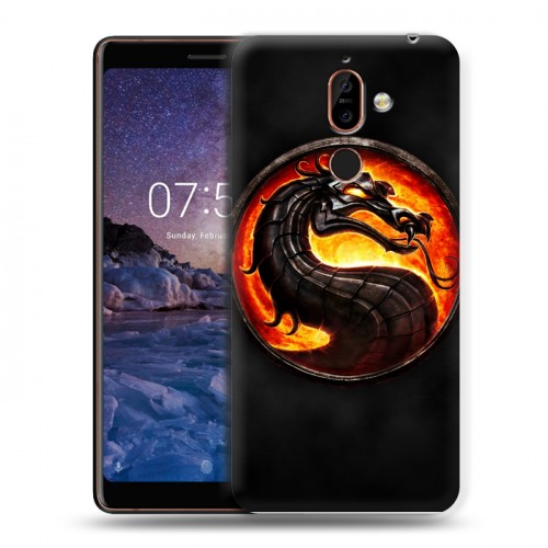 Дизайнерский пластиковый чехол для Nokia 7 Plus Mortal Combat