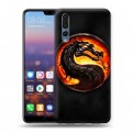 Дизайнерский силиконовый с усиленными углами чехол для Huawei P20 Pro Mortal Combat