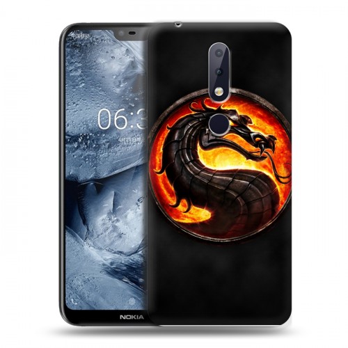 Дизайнерский пластиковый чехол для Nokia 6.1 Plus Mortal Combat