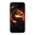 Дизайнерский силиконовый чехол для Iphone Xr Mortal Combat