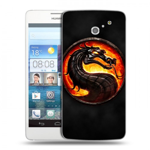 Дизайнерский пластиковый чехол для Huawei Ascend D2 Mortal Combat