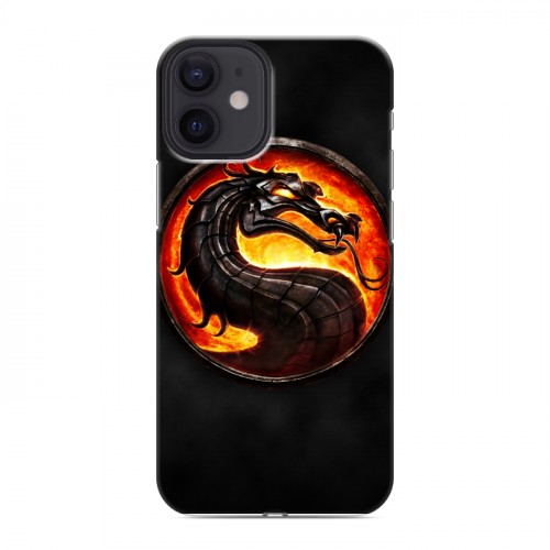 Дизайнерский силиконовый с усиленными углами чехол для Iphone 12 Mini Mortal Combat