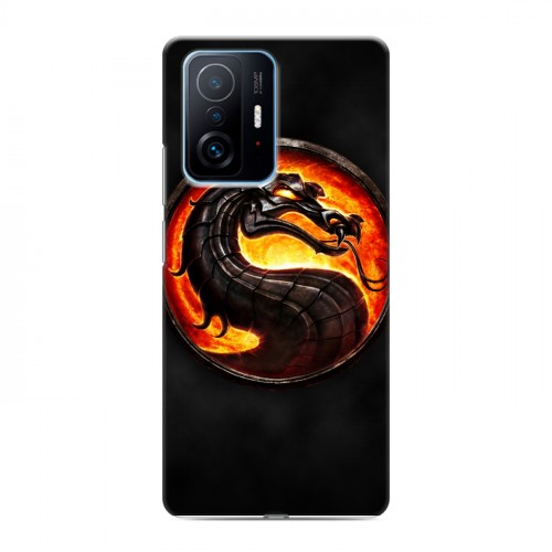 Дизайнерский силиконовый с усиленными углами чехол для Xiaomi 11T Mortal Combat