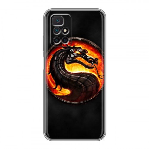 Дизайнерский пластиковый чехол для Xiaomi Redmi 10 Mortal Combat