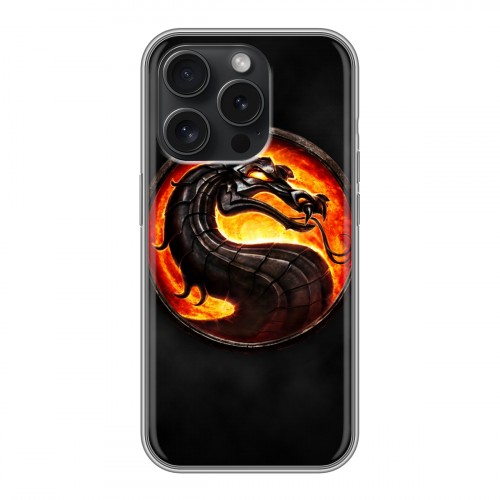 Дизайнерский силиконовый чехол для Iphone 15 Pro Mortal Combat