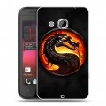 Дизайнерский пластиковый чехол для HTC Desire 200 Mortal Combat