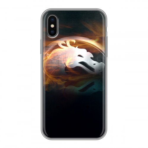 Дизайнерский силиконовый чехол для Iphone x10 Mortal Combat