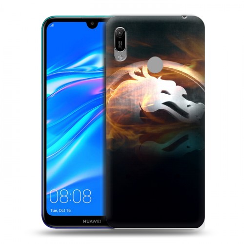 Дизайнерский пластиковый чехол для Huawei Y6 (2019) Mortal Combat