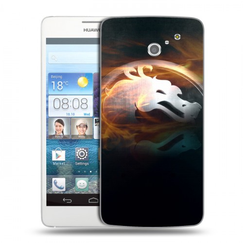 Дизайнерский пластиковый чехол для Huawei Ascend D2 Mortal Combat