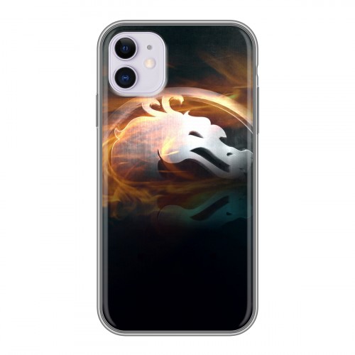 Дизайнерский силиконовый чехол для Iphone 11 Mortal Combat