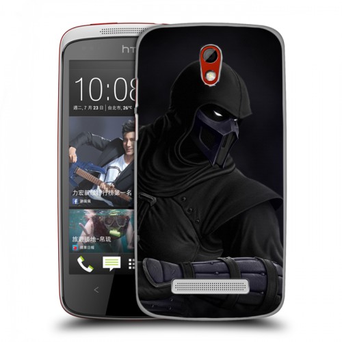 Дизайнерский пластиковый чехол для HTC Desire 500 Mortal Combat