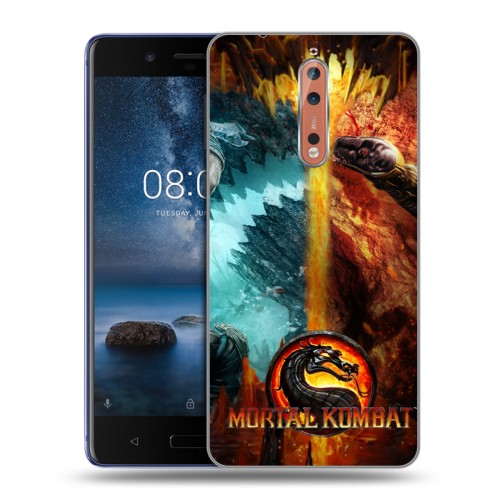 Дизайнерский пластиковый чехол для Nokia 8 Mortal Combat