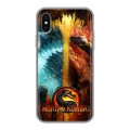 Дизайнерский силиконовый чехол для Iphone x10 Mortal Combat