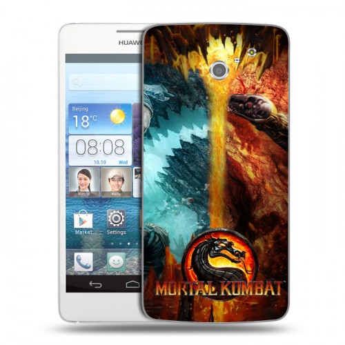 Дизайнерский пластиковый чехол для Huawei Ascend D2 Mortal Combat