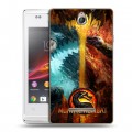 Дизайнерский пластиковый чехол для Sony Xperia E Mortal Combat