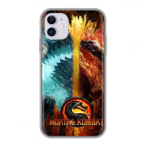 Дизайнерский силиконовый чехол для Iphone 11 Mortal Combat