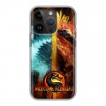 Дизайнерский силиконовый чехол для Iphone 14 Pro Mortal Combat