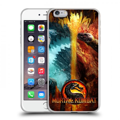 Дизайнерский силиконовый чехол для Iphone 6 Plus/6s Plus Mortal Combat