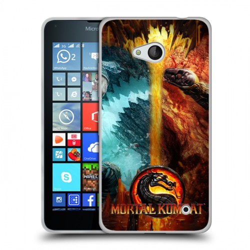 Дизайнерский пластиковый чехол для Microsoft Lumia 640 Mortal Combat