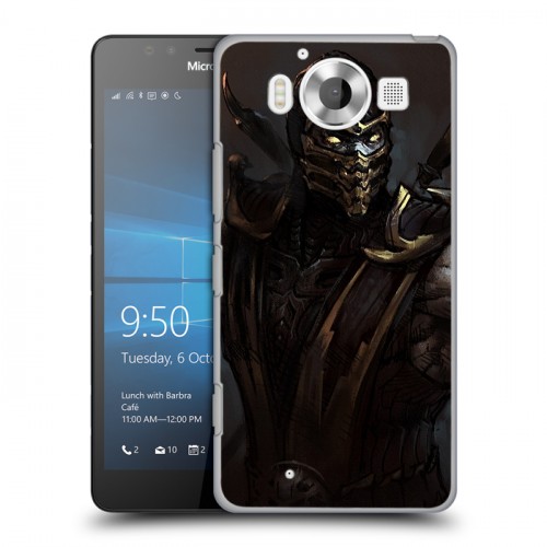 Дизайнерский пластиковый чехол для Microsoft Lumia 950 Mortal Combat