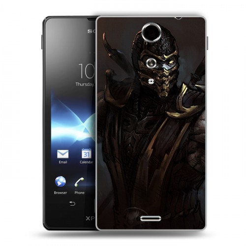 Дизайнерский пластиковый чехол для Sony Xperia TX Mortal Combat