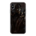 Дизайнерский силиконовый чехол для Iphone x10 Mortal Combat