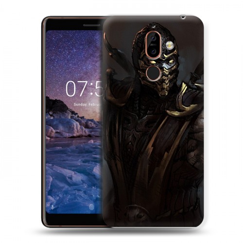 Дизайнерский пластиковый чехол для Nokia 7 Plus Mortal Combat