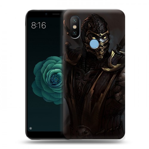 Дизайнерский силиконовый чехол для Xiaomi Mi A2 Mortal Combat