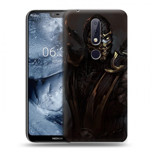 Дизайнерский пластиковый чехол для Nokia 6.1 Plus Mortal Combat