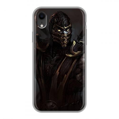 Дизайнерский силиконовый чехол для Iphone Xr Mortal Combat