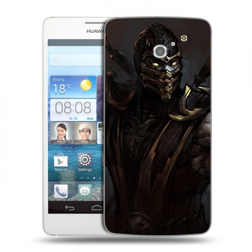 Дизайнерский пластиковый чехол для Huawei Ascend D2 Mortal Combat