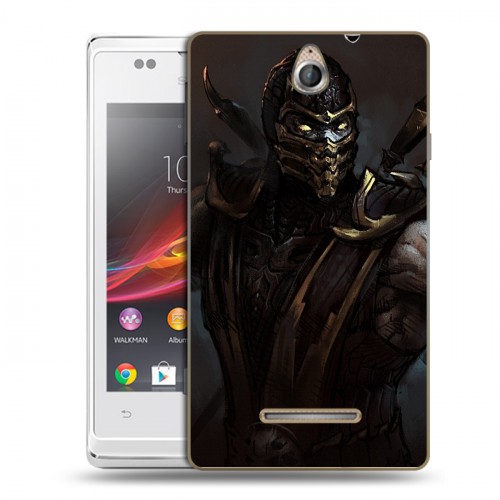 Дизайнерский пластиковый чехол для Sony Xperia E Mortal Combat