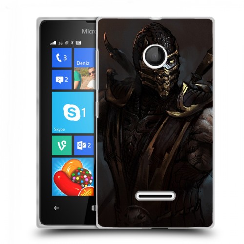 Дизайнерский пластиковый чехол для Microsoft Lumia 435 Mortal Combat