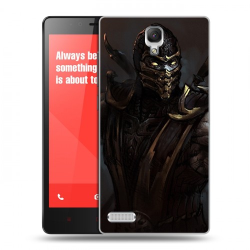 Дизайнерский пластиковый чехол для Xiaomi RedMi Note Mortal Combat