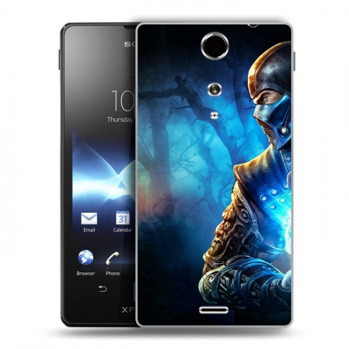 Дизайнерский пластиковый чехол для Sony Xperia TX Mortal Combat