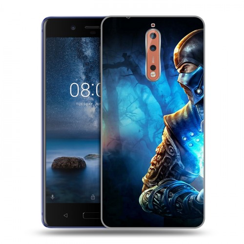 Дизайнерский пластиковый чехол для Nokia 8 Mortal Combat