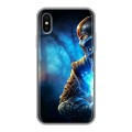 Дизайнерский силиконовый чехол для Iphone x10 Mortal Combat