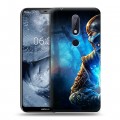 Дизайнерский пластиковый чехол для Nokia 6.1 Plus Mortal Combat