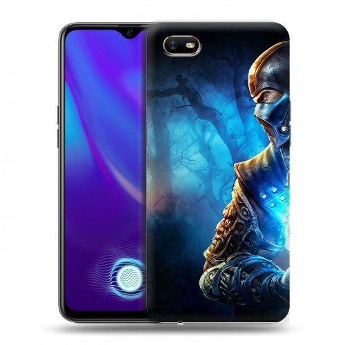 Дизайнерский силиконовый с усиленными углами чехол для OPPO A1k Mortal Combat