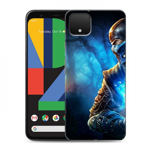 Дизайнерский пластиковый чехол для Google Pixel 4 Mortal Combat