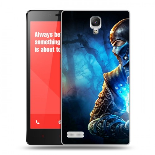 Дизайнерский силиконовый чехол для Xiaomi RedMi Note Mortal Combat