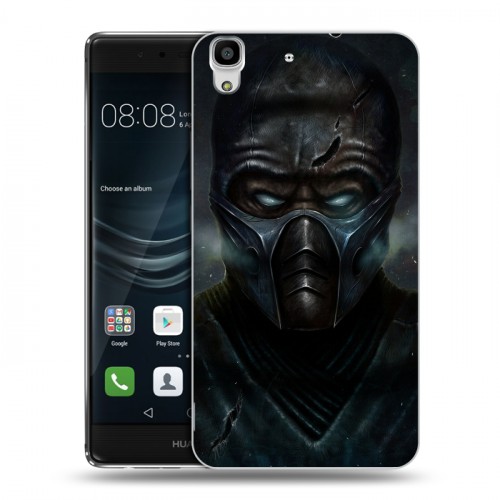 Дизайнерский пластиковый чехол для Huawei Y6II Mortal Combat