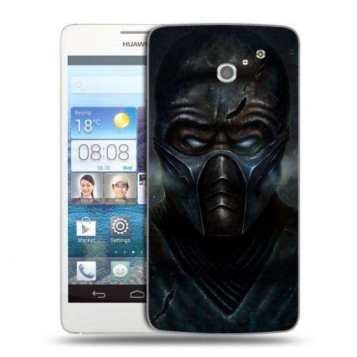 Дизайнерский пластиковый чехол для Huawei Ascend D2 Mortal Combat