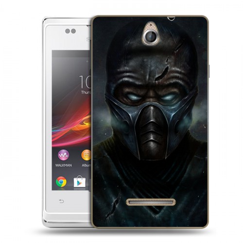 Дизайнерский пластиковый чехол для Sony Xperia E Mortal Combat