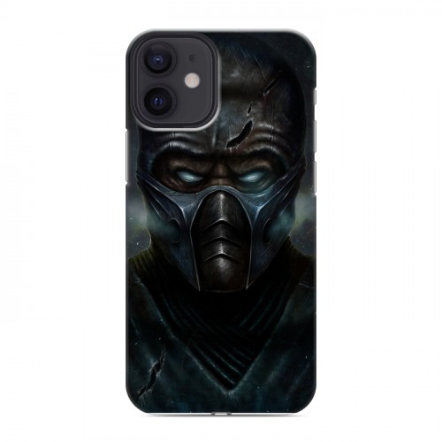 Дизайнерский силиконовый с усиленными углами чехол для Iphone 12 Mini Mortal Combat