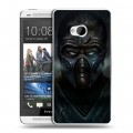 Дизайнерский пластиковый чехол для HTC One (M7) Dual SIM Mortal Combat