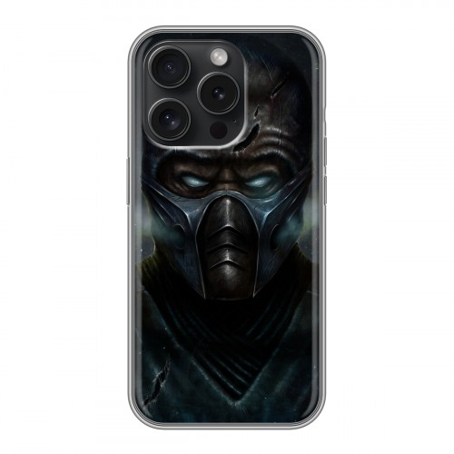 Дизайнерский силиконовый чехол для Iphone 15 Pro Mortal Combat