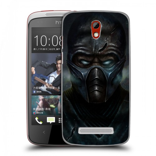 Дизайнерский пластиковый чехол для HTC Desire 500 Mortal Combat