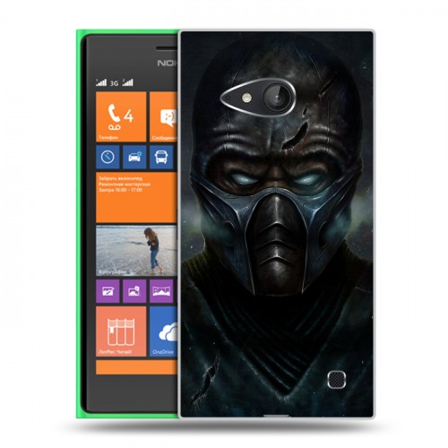 Дизайнерский пластиковый чехол для Nokia Lumia 730/735 Mortal Combat