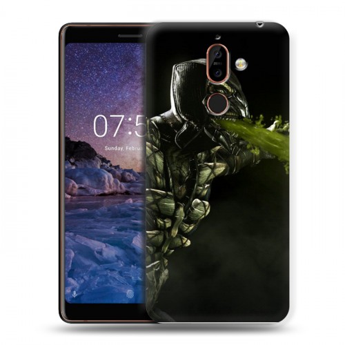 Дизайнерский пластиковый чехол для Nokia 7 Plus Mortal Combat